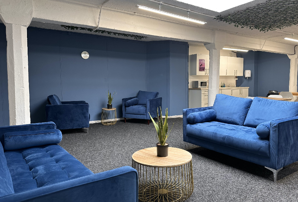 comfortable breakout room